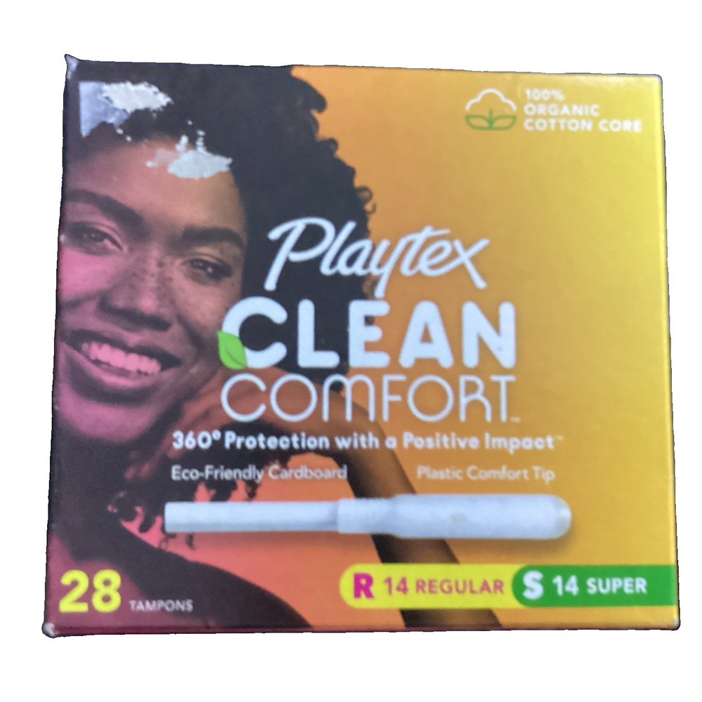 Playtex Clean Comfort Tampons (Regular and Super) - 28 ct